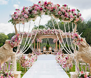 Floral wedding aisle decor inspiration